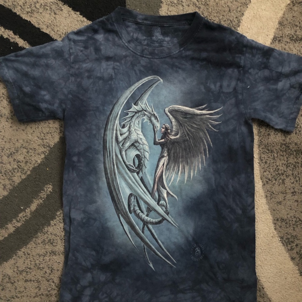 The Mountain Charcoal Black Graphic Tee
